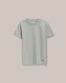 Playera Manga Corta Rayas,VERDE EMPOLVADO